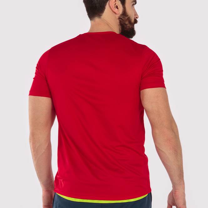 gömlek kısa kollu kombin Joma kırmızı Sarı erkekler 0RJD4580