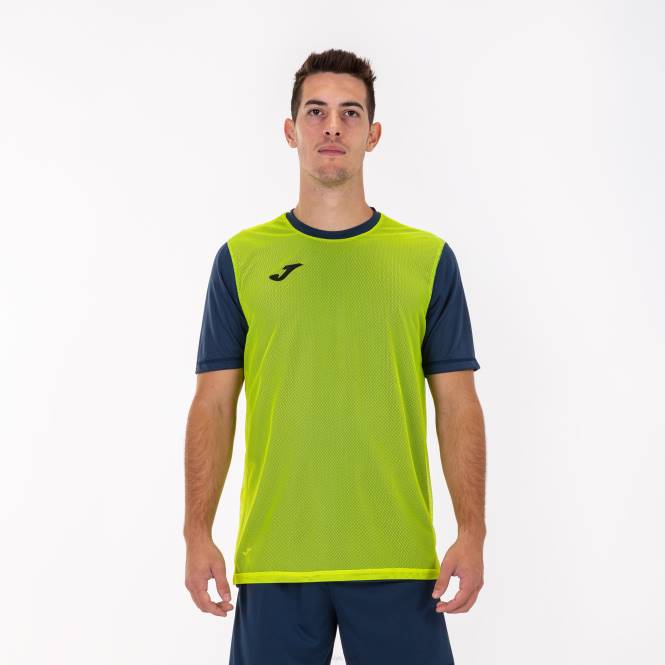 gömlek kısa kollu kombin Joma lacivert sarı erkekler 0RJD317