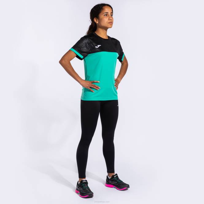 gömlek kısa kollu montreal Joma yeşil siyah kadınlar 0RJD3712