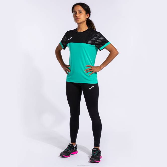 gömlek kısa kollu montreal Joma yeşil siyah kadınlar 0RJD3712