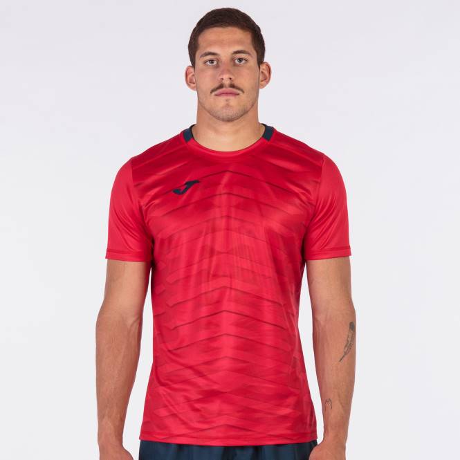 gömlek kısa kollu myskin akademi Joma kırmızı erkekler 0RJD2939