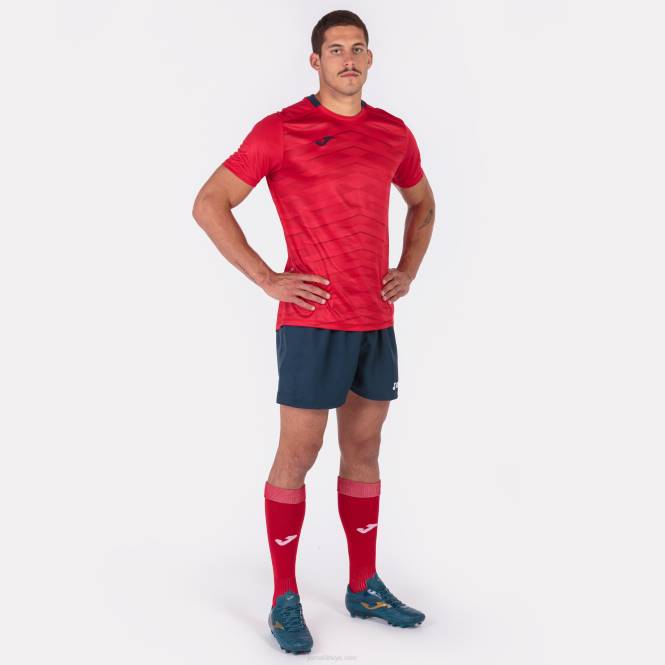 gömlek kısa kollu myskin akademi Joma kırmızı erkekler 0RJD2939