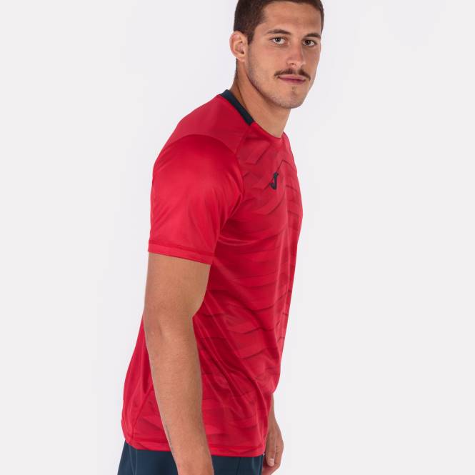 gömlek kısa kollu myskin akademi Joma kırmızı erkekler 0RJD2939