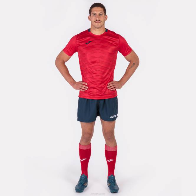 gömlek kısa kollu myskin akademi Joma kırmızı erkekler 0RJD2939