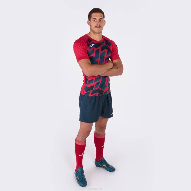 gömlek kısa kollu myskin iii Joma kırmızı lacivert erkekler 0RJD1013