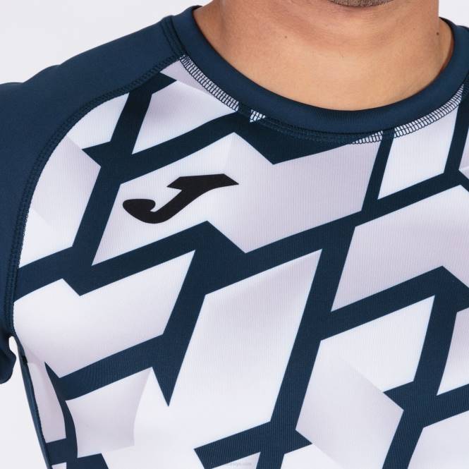 gömlek kısa kollu myskin iii Joma lacivert beyaz erkekler 0RJD4734