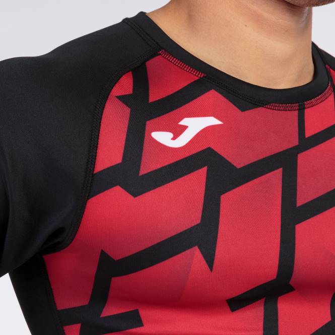 gömlek kısa kollu myskin iii Joma siyah kırmızı erkekler 0RJD3050