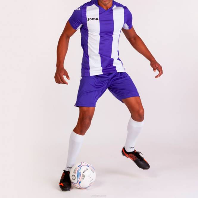 gömlek kısa kollu pisa Joma mor beyaz erkekler 0RJD3488