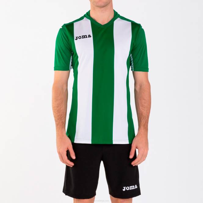 gömlek kısa kollu pisa Joma yeşil beyaz erkekler 0RJD787