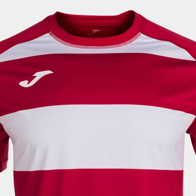 gömlek kısa kollu prorugby ii Joma kırmızı beyaz erkekler 0RJD4257