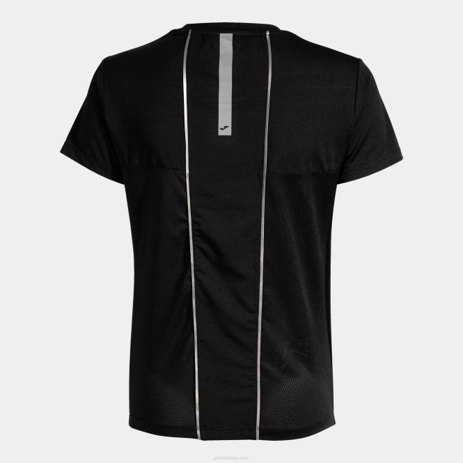 gömlek kısa kollu r-gece Joma siyah kadınlar 0RJD2025