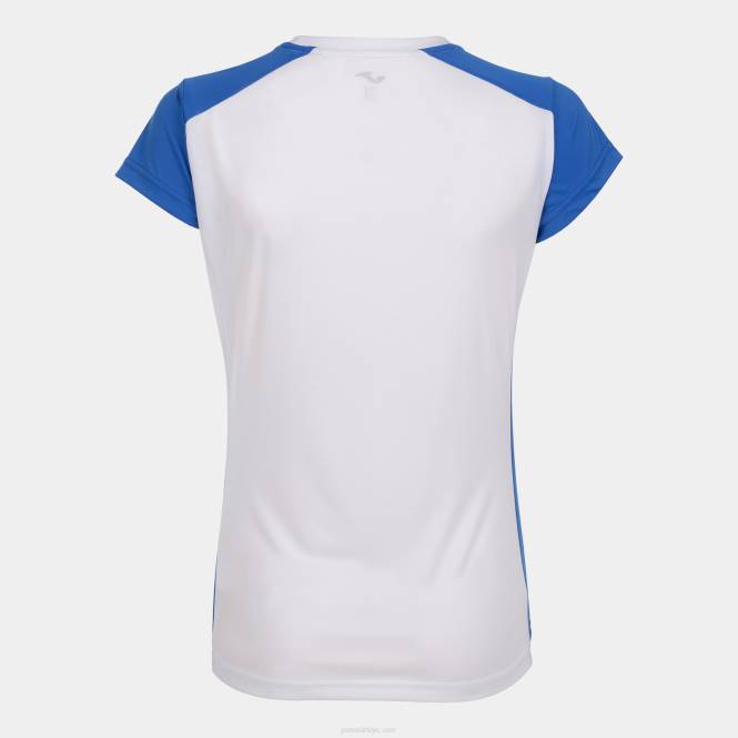 gömlek kısa kollu rekor ii Joma beyaz kraliyet mavisi kadınlar 0RJD2488