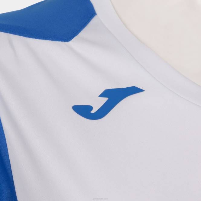 gömlek kısa kollu rekor ii Joma beyaz kraliyet mavisi kadınlar 0RJD2488