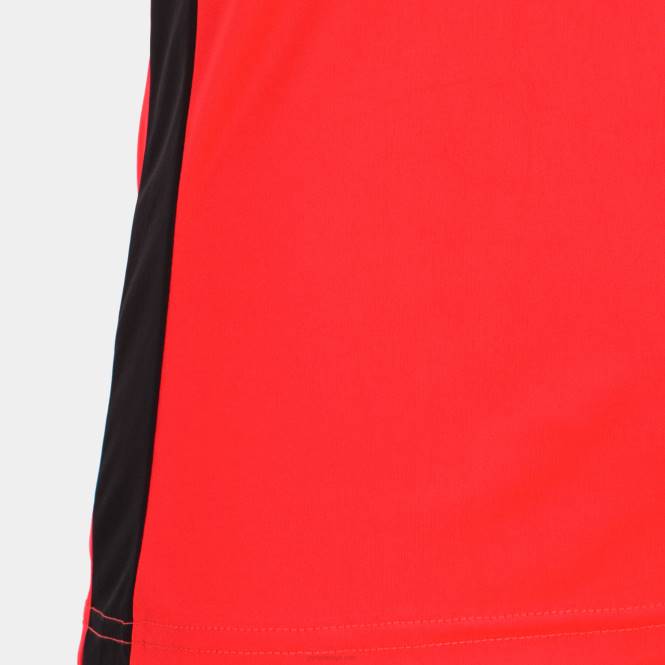 gömlek kısa kollu rekor ii Joma floresan mercan siyahı kadınlar 0RJD2012