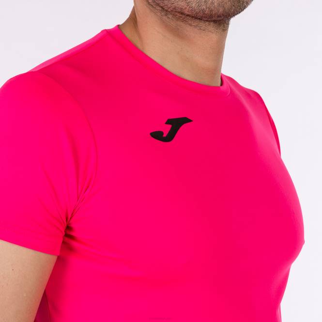 gömlek kısa kollu rekor ii Joma floresan pembe erkekler 0RJD30