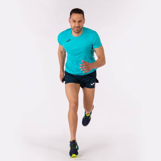 gömlek kısa kollu rekor ii Joma floresan turkuaz erkekler 0RJD21