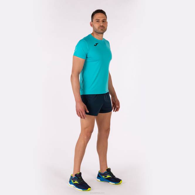 gömlek kısa kollu rekor ii Joma floresan turkuaz erkekler 0RJD21