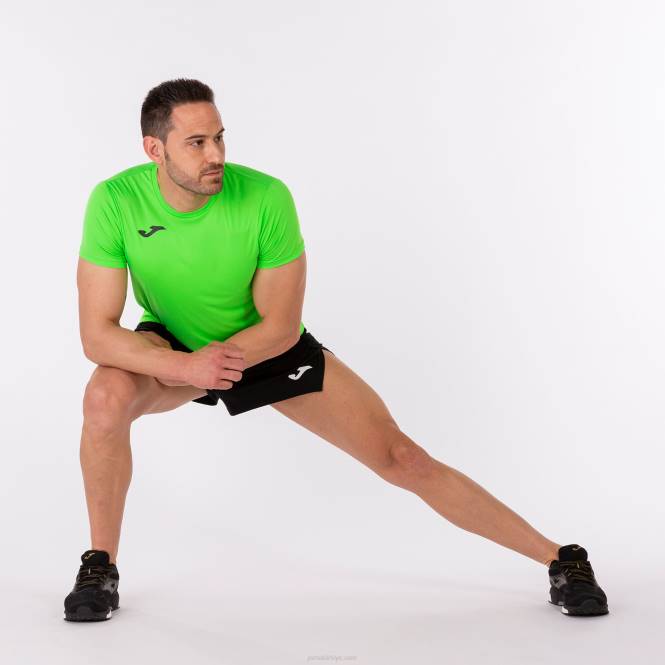 gömlek kısa kollu rekor ii Joma floresan yeşil erkekler 0RJD28