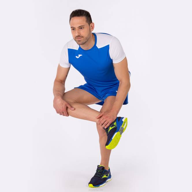 gömlek kısa kollu rekor ii Joma kraliyet mavisi beyaz erkekler 0RJD4308