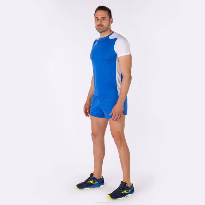 gömlek kısa kollu rekor ii Joma kraliyet mavisi beyaz erkekler 0RJD4308