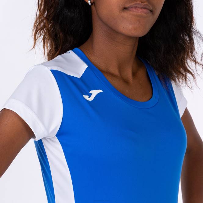 gömlek kısa kollu rekor ii Joma kraliyet mavisi beyaz kadınlar 0RJD3667