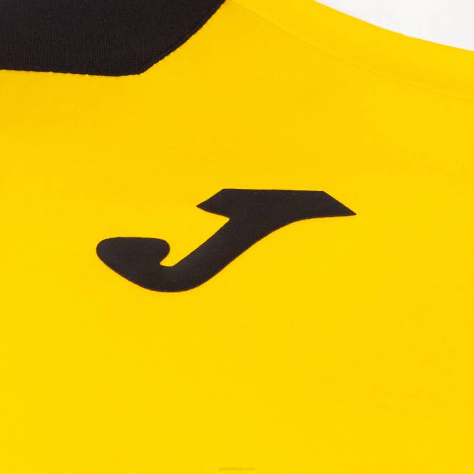 gömlek kısa kollu rekor ii Joma sarı siyah erkekler 0RJD820