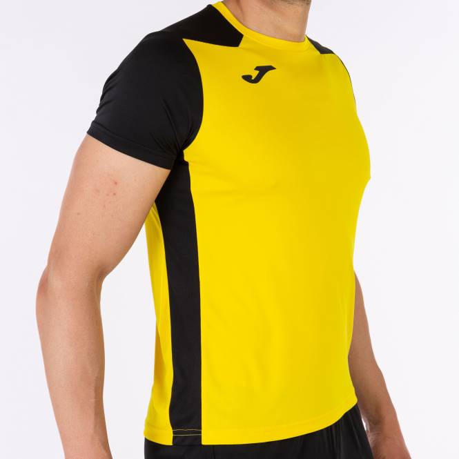 gömlek kısa kollu rekor ii Joma sarı siyah erkekler 0RJD820