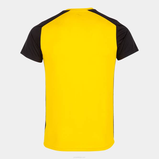 gömlek kısa kollu rekor ii Joma sarı siyah erkekler 0RJD820