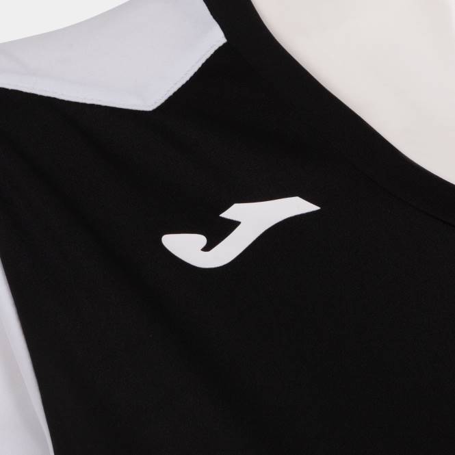 gömlek kısa kollu rekor ii Joma siyah beyaz kadınlar 0RJD2668