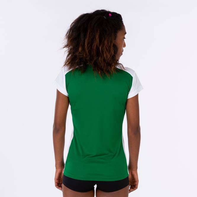gömlek kısa kollu rekor ii Joma yeşil beyaz kadınlar 0RJD3893