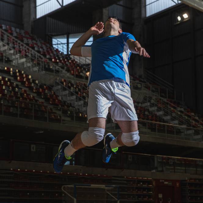 gömlek kısa kollu superliga Joma kraliyet mavisi beyaz erkekler 0RJD149