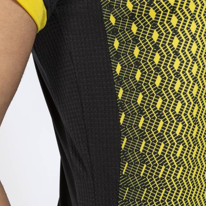 gömlek kısa kollu süpernova Joma siyah Sarı kadınlar 0RJD2561