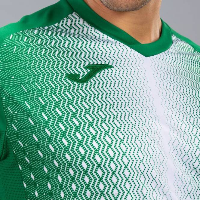 gömlek kısa kollu süpernova Joma yeşil beyaz erkekler 0RJD974