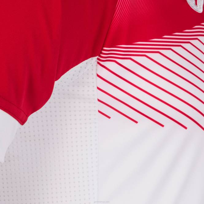 gömlek kısa kollu süpernova ii Joma Beyaz kırmızı erkekler 0RJD4404