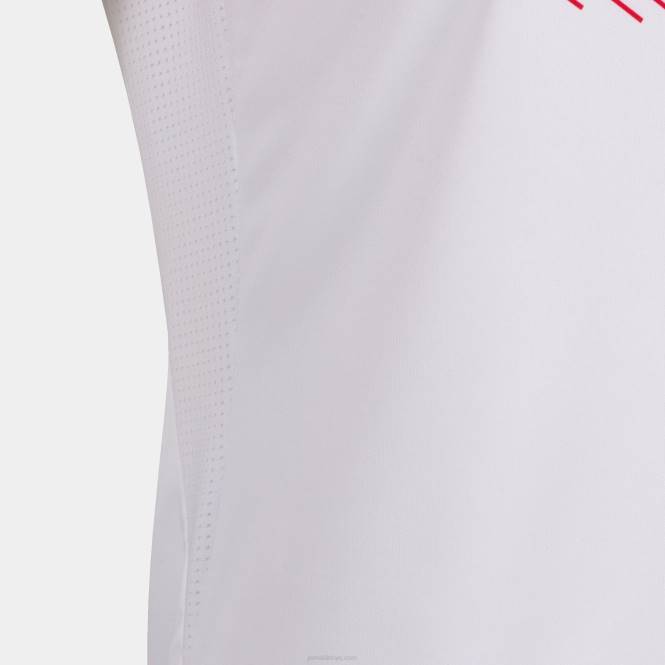 gömlek kısa kollu süpernova ii Joma Beyaz kırmızı kadınlar 0RJD2450