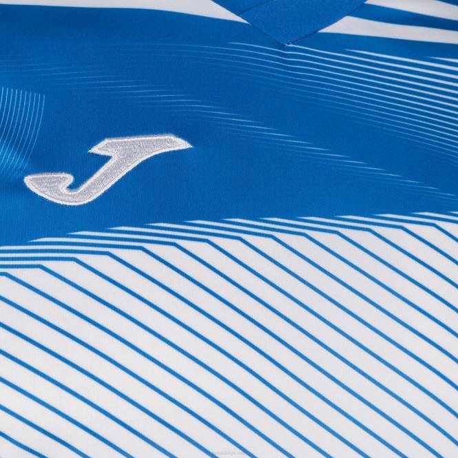 gömlek kısa kollu süpernova ii Joma beyaz kraliyet mavisi erkekler 0RJD2878