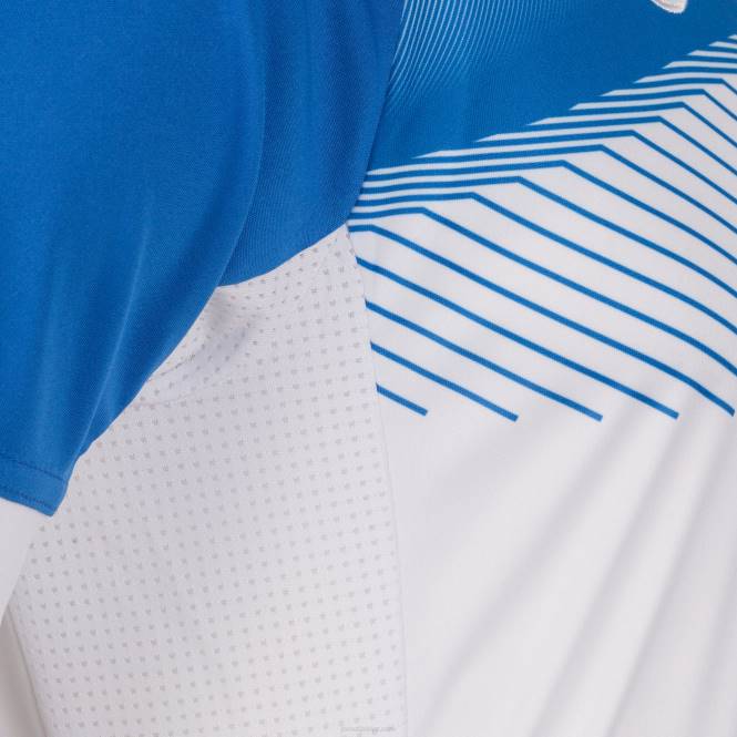 gömlek kısa kollu süpernova ii Joma beyaz kraliyet mavisi erkekler 0RJD2878