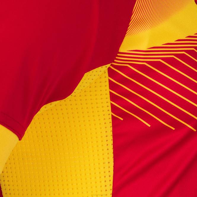 gömlek kısa kollu süpernova ii Joma kırmızı Sarı erkekler 0RJD3162