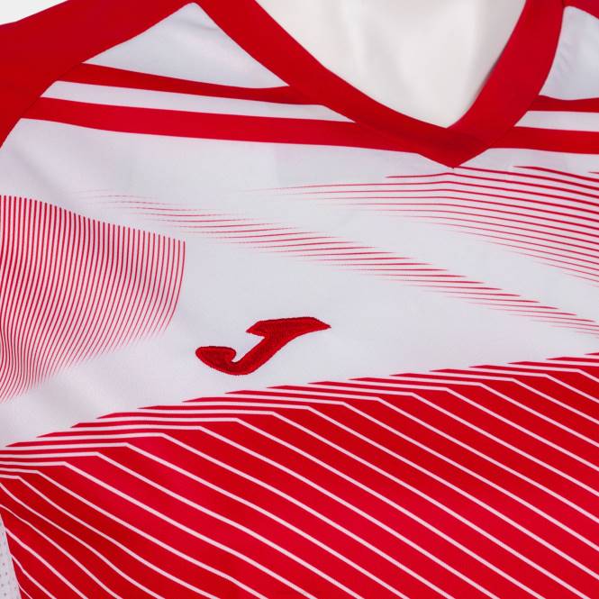 gömlek kısa kollu süpernova ii Joma kırmızı beyaz kadınlar 0RJD2098