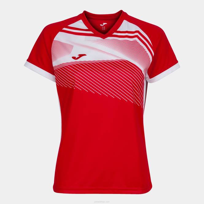 gömlek kısa kollu süpernova ii Joma kırmızı beyaz kadınlar 0RJD2098