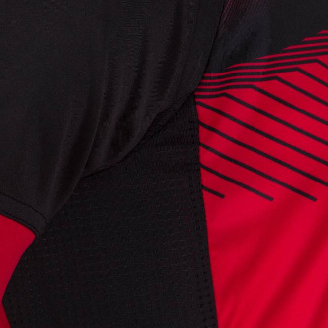 gömlek kısa kollu süpernova ii Joma kırmızı siyah erkekler 0RJD3161