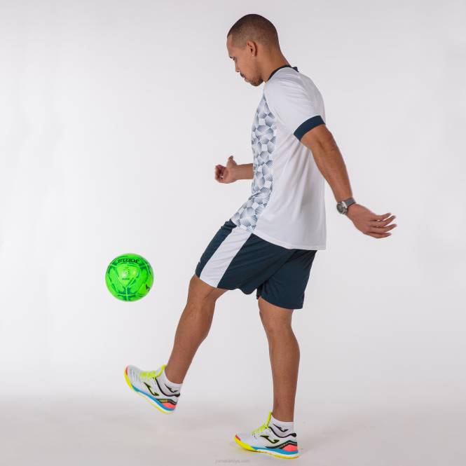 gömlek kısa kollu süpernova iii Joma beyaz lacivert erkekler 0RJD118