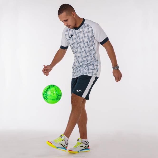 gömlek kısa kollu süpernova iii Joma beyaz lacivert erkekler 0RJD118