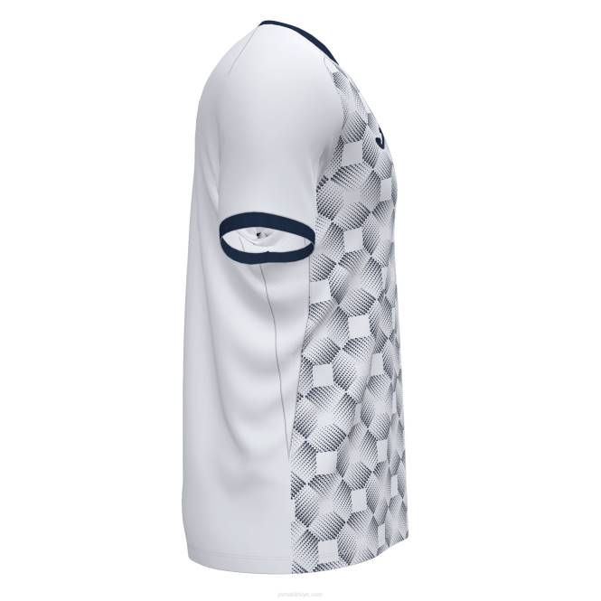 gömlek kısa kollu süpernova iii Joma beyaz lacivert erkekler 0RJD118