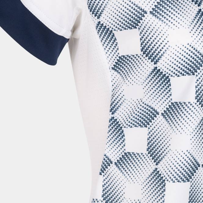 gömlek kısa kollu süpernova iii Joma beyaz lacivert kadınlar 0RJD2658