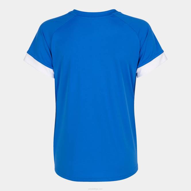 gömlek kısa kollu süpernova iii Joma kraliyet mavisi beyaz kadınlar 0RJD2473