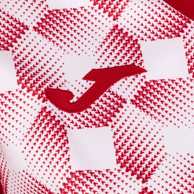 gömlek kısa kollu süpernova iii Joma kırmızı beyaz kadınlar 0RJD3772