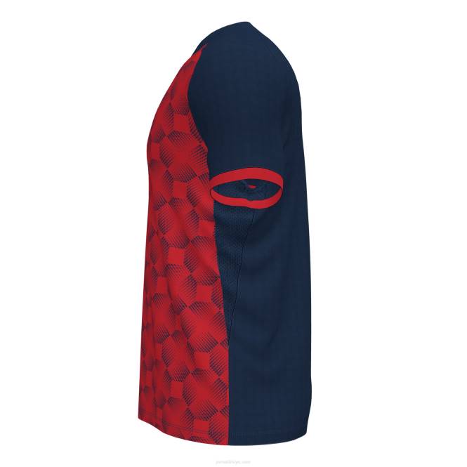 gömlek kısa kollu süpernova iii Joma lacivert kırmızı erkekler 0RJD3321