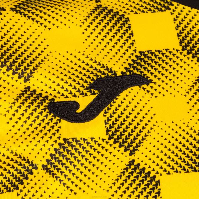 gömlek kısa kollu süpernova iii Joma siyah Sarı erkekler 0RJD3066