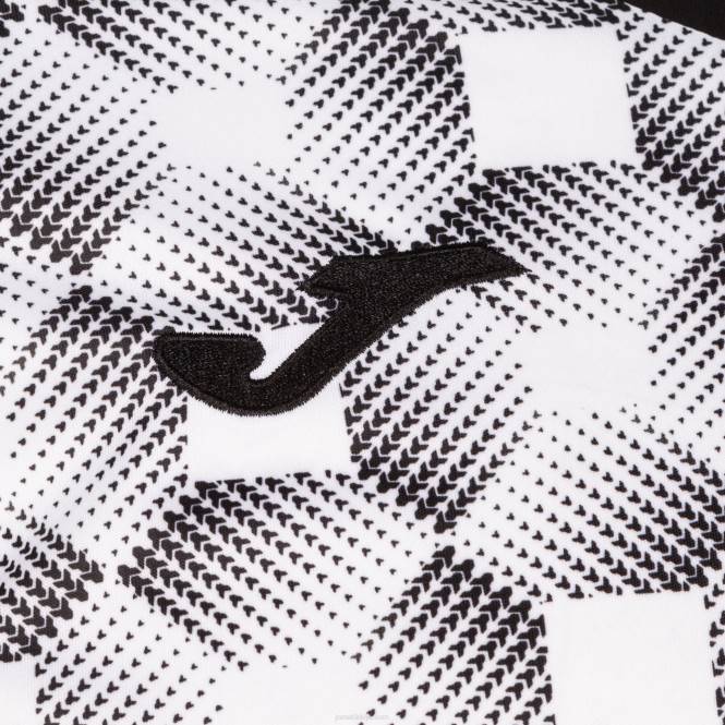gömlek kısa kollu süpernova iii Joma siyah beyaz erkekler 0RJD4556